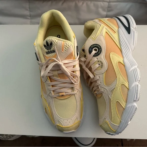 Adidas Yellow Sneakers with Classic Design